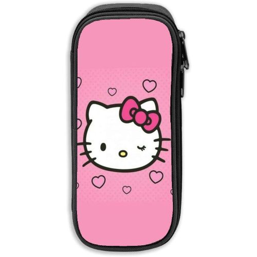 Hello Kitty Trousse De Grande Capacité Avec Fermeture Éclair Durable Et Pour Ranger Des Fournitures Scolaires Et De Bureau