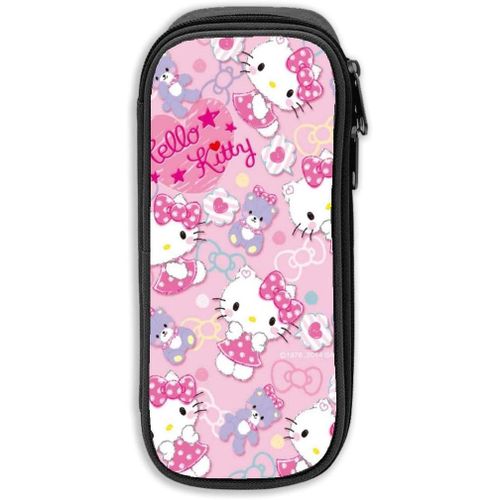 Hello Kitty Trousse De Grande Capacité Avec Fermeture Éclair Durable Et Pour Ranger Des Fournitures Scolaires Et De Bureau