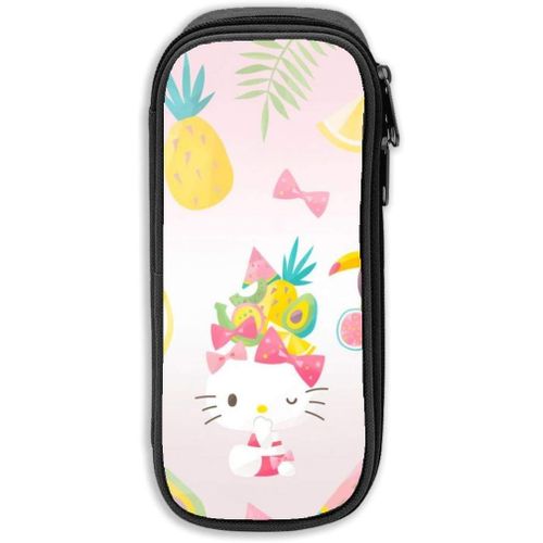 Hello Kitty Trousse De Grande Capacité Avec Fermeture Éclair Durable Et Pour Ranger Des Fournitures Scolaires Et De Bureau