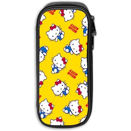 Hello Kitty Trousse De Grande Capacité Avec Fermeture Éclair Durable Et Pour Ranger Des Fournitures Scolaires Et De Bureau