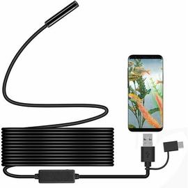 1080P Caméra d'inspection de Serpent Endoscope Type C Endoscope WiFi avec 6  Lumières LED pour Smartphones Android et iOS, iPhone, iPad, Samsung (3M)