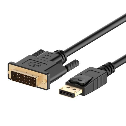 Cable displayport (DP) vers DVI, Plaque Or, 6 pieds