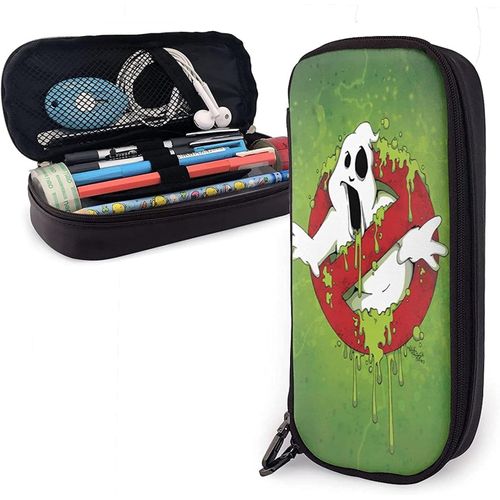 The Real Ghostbusters Grande Trousse De Rangement À Double Fermeture Éclair Pour Maquillage, Stylos, Papeterie