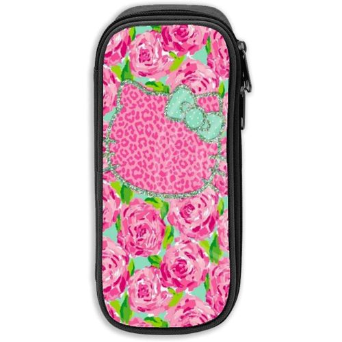 Trousse À Crayons Hello Kitty De Grande Capacité Avec Fermeture Éclair Durable Pour L'école Et Le Bureau