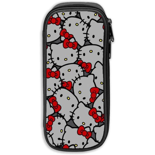 Trousse À Crayons Hello Kitty De Grande Capacité Avec Fermeture Éclair Durable Pour L'école Et Le Bureau