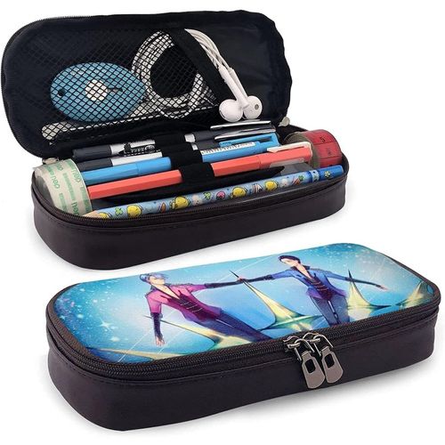 Yuri On Ice Trousse À Crayons Personnalisée En Cuir Pour Garçons Et Filles