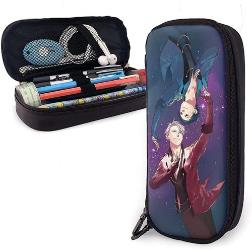 Yuri On Ice Trousse À Crayons Personnalisée En Cuir Pour Garçons Et Filles