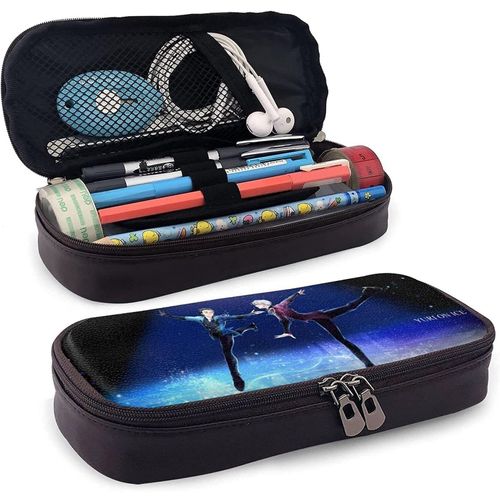 Yuri On Ice Trousse À Crayons Personnalisée En Cuir Pour Garçons Et Filles