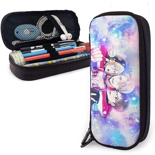 Yuri On Ice Trousse À Crayons Personnalisée En Cuir Pour Garçons Et Filles