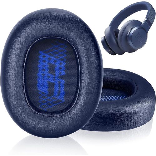 Coussinets d'oreille pour JBL LIVE650BTNC LIVE660BTNC Casque(Bleu)