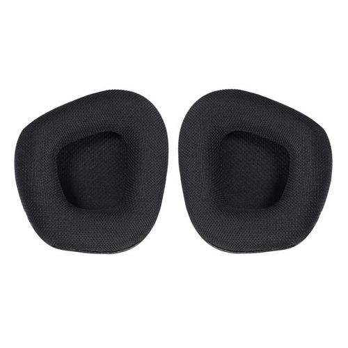 Tissu en Maille Mousse Coussinets pour Corsair Void Pro Elite Casques avec Mousse d'isolement de Bruit,épaisseur ajoutée(Noir)