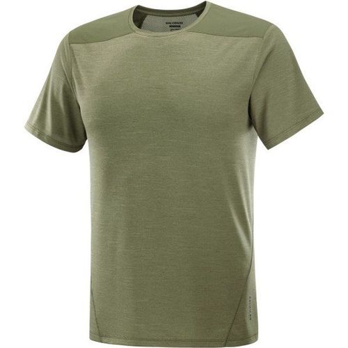 Outline S/S Tee T-Shirt Technique Taille L, Vert Olive