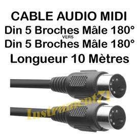 Cable midi plastique longueur 2 mètres