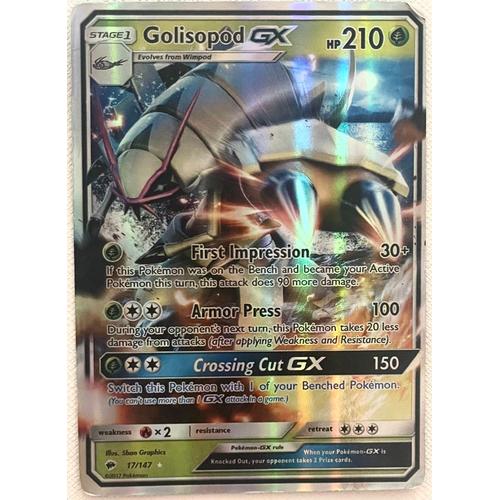 Carte Pokemon - Golisopod Gx Brillante (Version Anglaise)