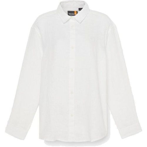 Women's Linen Shirt Chemisier Taille S, Blanc