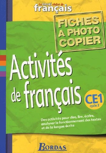 Activités De Français Ce1 - Fiches À Photocopier