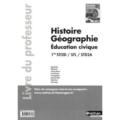 Histoire-Géographie-Education Civique 1es Sti2d / Stl / Std2a - Livre Du Professeur, Programmes 2011