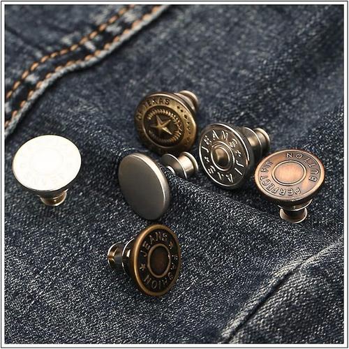 Épingles à bouton réglables pour jean, pas de couture, serrer la