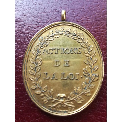 Monnaie Médaille Époque Révolution Française En Vermeil