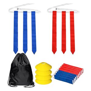 Ceintures De Flag Football - Ensemble 14 Joueurs (7 Rouge, 7 Bleu) - Réglables - Pour Entraînement Et Compétition