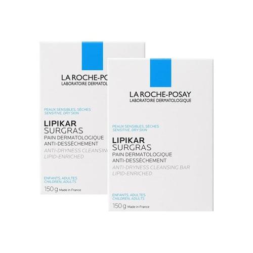 Lot*2 Lipikar Pain Surgras Dermatologique Anti-Dessèchement 150g - La Roche Posay - Pains Surgras Anti-Dessèchement Peaux Sensibles Et Sèches 