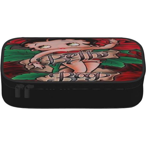 Betty Boop Trousse De Maquillage Portable Pour Femme Avec Fermeture Éclair Et Pochette Intérieure Lavable Et Étanche