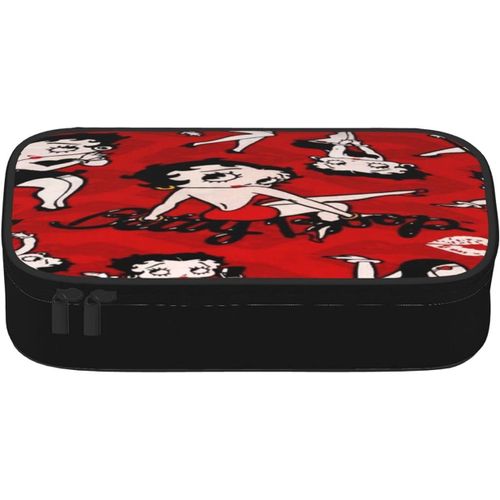 Betty Boop Trousse À Crayons Pour Adolescent, Grande Capacité, Durable Avec Fermeture Éclair, Étui Unique Pour Étudiants, École Et Bureau