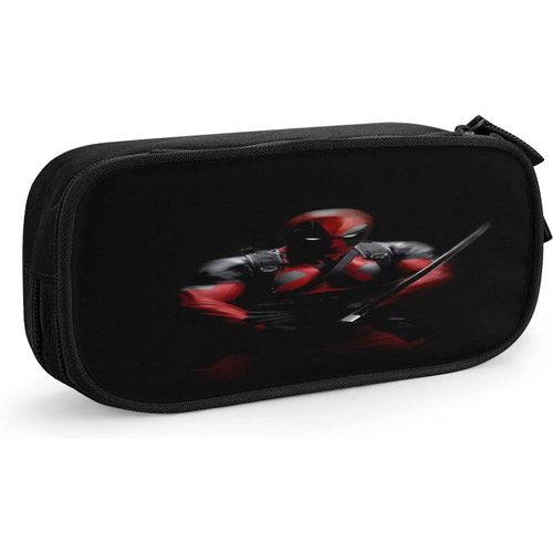 Deadpool Grande Trousse À Crayons De Grande Capacité Pour Fournitures Scolaires De Bureau, Fournitures Scolaires, Convient Pour Les Étudiants, Les Filles, Les Garçons, Les Adolescents