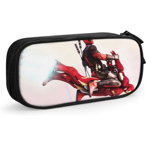 Deadpool Trousse À Crayons Double Couche Pour Étudiants Et Adolescents