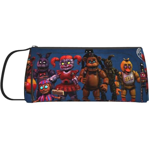 Five Nights At Freddy's Porte-Monnaie En Toile Avec Fermeture Éclair Pour Clés, Maquillage, Petite Trousse De Maquillage