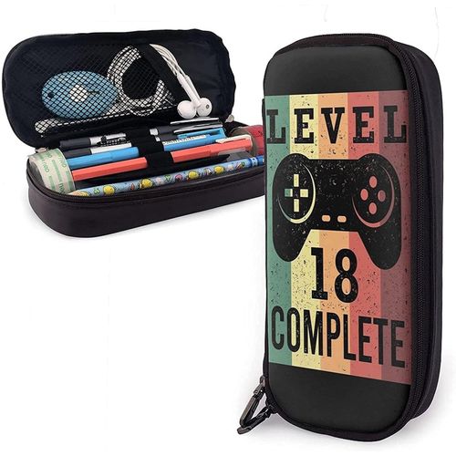 Freddy Fazbear's Security Trousse À Crayons En Cuir Durable Avec Fermeture Éclair Pour Fournitures Scolaires Et De Bureau Style 5
