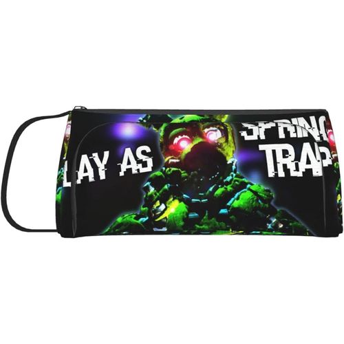 Five Nights At Freddy's Trousse De Maquillage Portable Pour Femme Avec Fermeture Éclair Et Pochette Intérieure Lavable Et Étanche