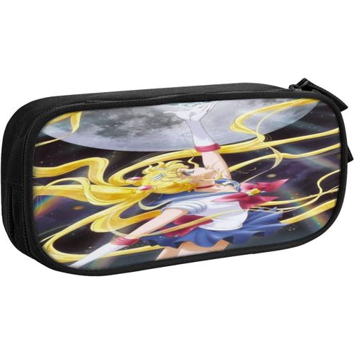 Grande Trousse À Crayons Sailor Moon - Cadeau Pour L'école, Le Bureau, Les Étudiants, Les Adolescentes, Les Filles, Les Femmes Et Les Adultes
