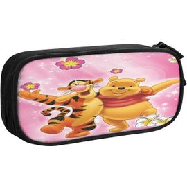 Grande Trousse À Crayons Winnie L'ourson - Grande Capacité - Portable - Pour Bureau, Maquillage, Fournitures Scolaires - Convient Pour Les Étudiants, Les Filles, Les Garçons, Les Adolescents, Etc