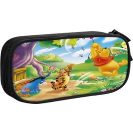 Grande Trousse À Crayons Winnie L'ourson - Grande Capacité - Portable - Pour Bureau, Maquillage, Fournitures Scolaires - Convient Pour Les Étudiants, Les Filles, Les Garçons, Les Adolescents, Etc