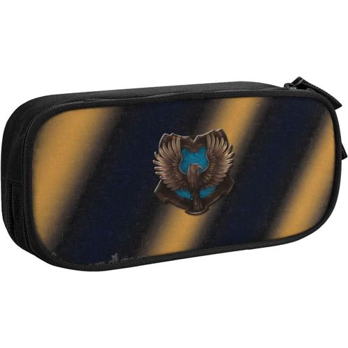 Harry Potter Trousse À Crayons Serdaigle Grande Capacité Avec Double Fermeture Éclair Pour Stylos Et Fournitures De Bureau Avec Compartiments Pour Filles, Garçons Et Adultes