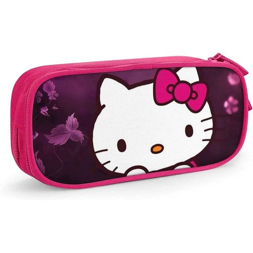 Hello Kitty Trousse À Crayons Avec Fermeture Éclair Pour Étudiants Rose