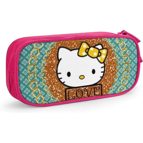 Hello Kitty Trousse À Crayons Avec Fermeture Éclair Pour Étudiants Rose