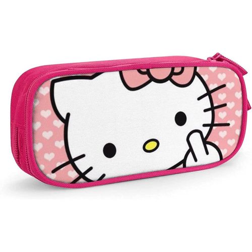 Hello Kitty Trousse À Crayons Avec Fermeture Éclair Pour Étudiants Rose