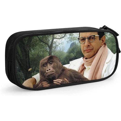 Jef F F Goldbl Um Parodie Singe Trousse À Crayons Grande Capacité Pour Étudiants Papeterie Sac De Rangement Convient Pour Garçons Filles École Bureau