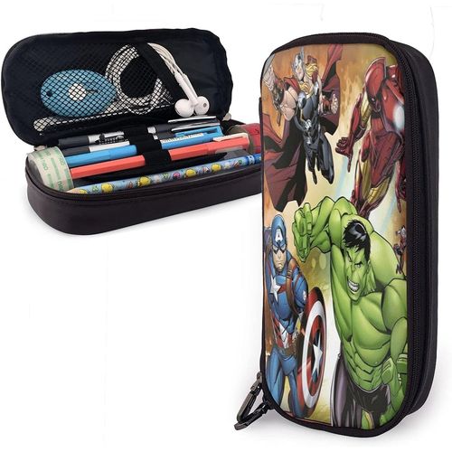 Marvel Avengers Assemble Grande Trousse À Crayons Sac De Rangement Cadeau Pour L'école, Le Bureau, Les Étudiants, Les Adolescentes, Les Femmes Et Les Adultes