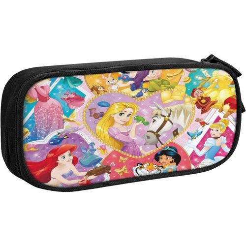 Magnifique Trousse À Crayons Avec Poignée - Motif Princesse Disney - Grande Capacité - Pour L'école, Les Étudiants, Les Garçons, Les Filles, Les Adultes Et Le Bureau