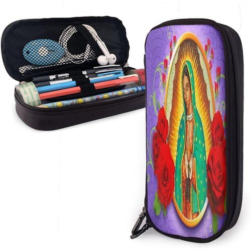 Notre Lady Guadalupe Trousse À Crayons Mexicaine Sainte Vierge Marie Pour Garçons, Enfants, Fournitures Scolaires