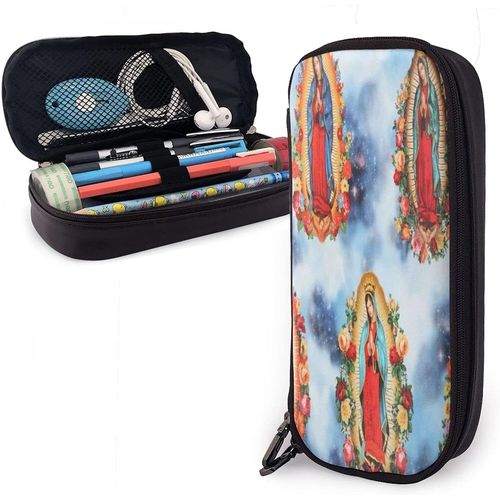 Notre Lady Guadalupe Grande Trousse De Maquillage Mexicaine Sainte Vierge Marie De Voyage Trousse De Maquillage Organisateur De Maquillage Pochette De Rangement Pour Femmes Et Filles