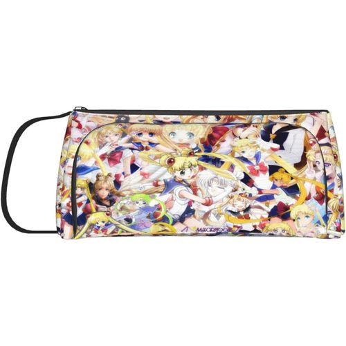 Sailor Moon Grande Trousse À Crayons Portable Grande Capacité Pour Fournitures De Bureau, Maquillage, Fournitures Scolaires, Convient Pour Les Étudiants, Les Filles, Les Garçons, Les Adolescents