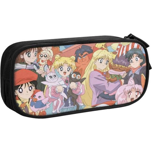 Sailor Moon Grande Trousse À Crayons Portable De Grande Capacité Pour Bureau, Maquillage, Fournitures Scolaires, Convient Pour Les Étudiants, Filles, Garçons, Adolescents