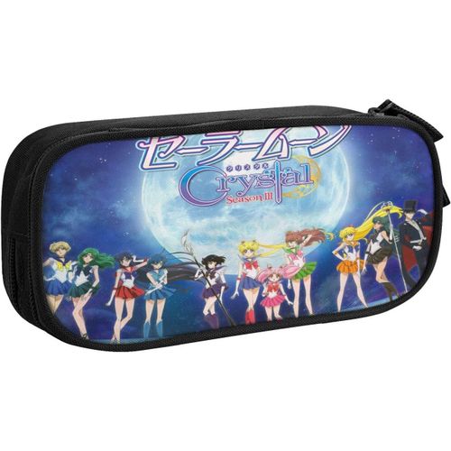 Sailor Moon Grande Trousse À Crayons Portable De Grande Capacité Pour Bureau, Maquillage, Fournitures Scolaires, Convient Pour Les Étudiants, Filles, Garçons, Adolescents