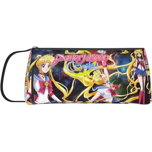 Sailor Moon Porte-Monnaie En Toile Avec Fermeture Éclair Pour Clés, Maquillage, Petite Trousse De Maquillage