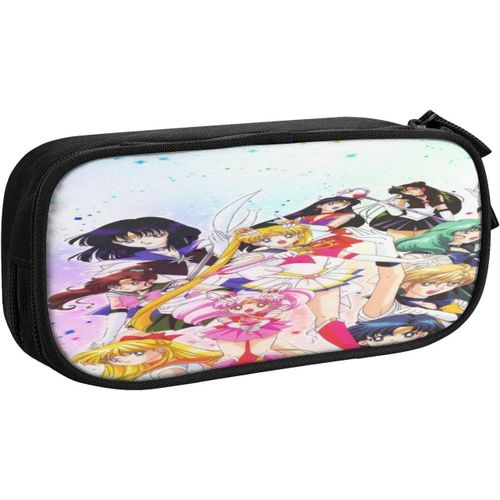 Sailor Moon Trousse À Crayons Avec Compartiments Double Face Et Coque Rigide Pour Enfants