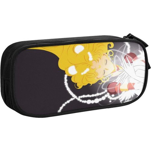 Sailor Moon Trousse À Crayons Grande Capacité Avec Double Fermeture Éclair Pour Stylos, Papeterie De Bureau, Trousse De Maquillage Avec Compartiments Pour Filles, Garçons Et Adultes